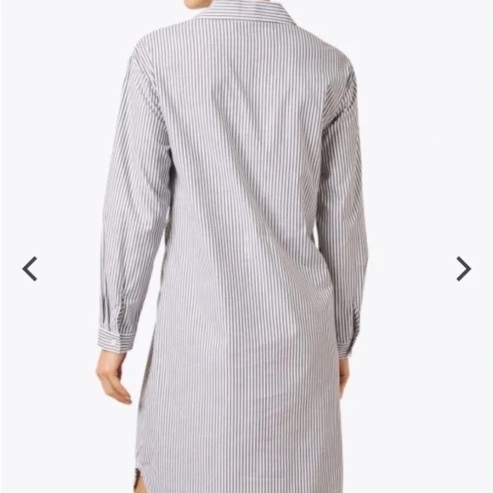 Brochu Walker Ashland Button Front Midi Dress - Fraser Grey Stripe L - Picture 13 of 13